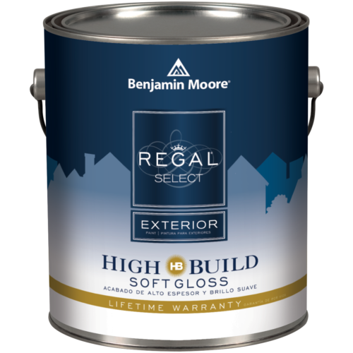 image of Benjamin Moore Regal Select Exterior High Build Soft Gloss can