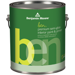image of Benjamin Moore ben Interior SemiGloss can